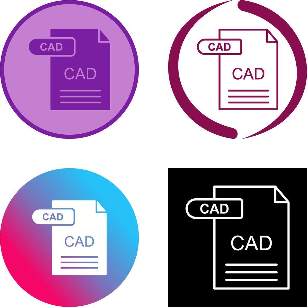 CAD Icon Design vector