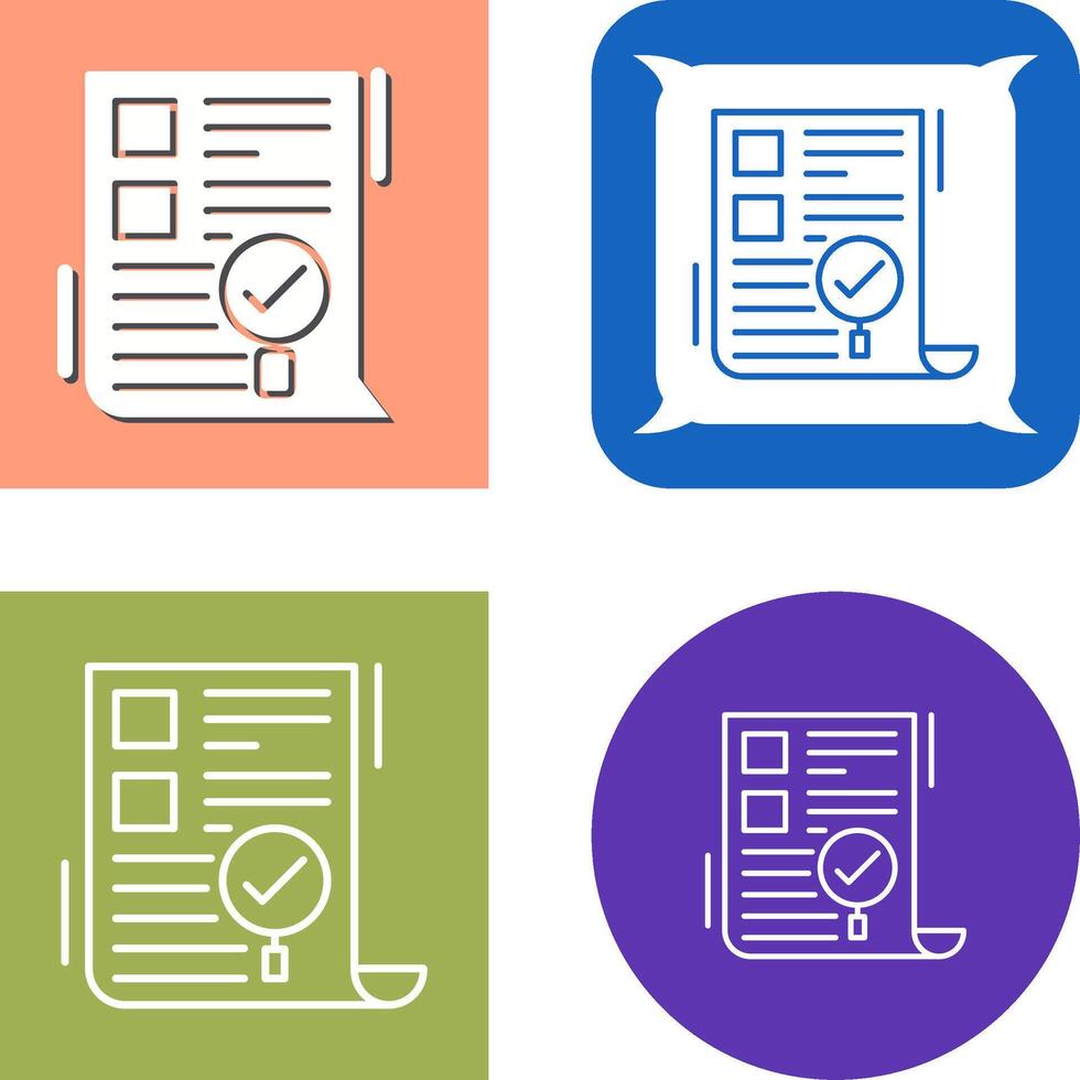 SEO Audit Icon Design vector
