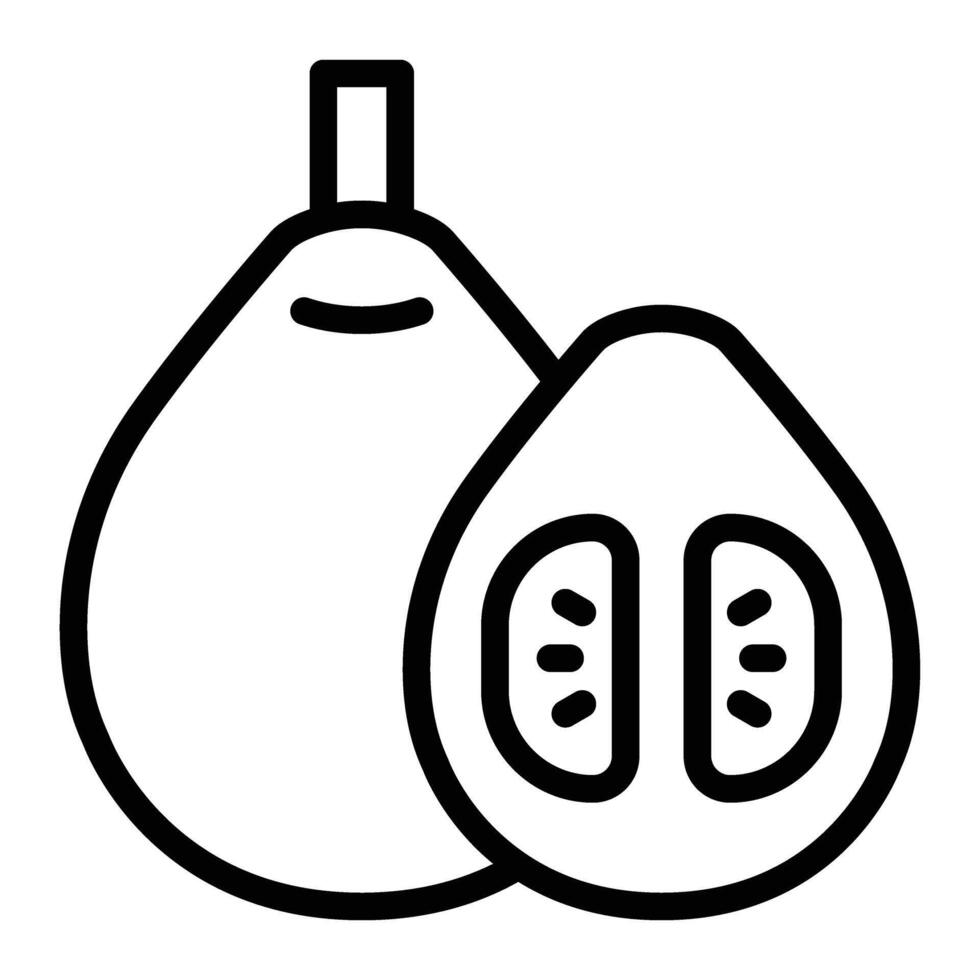 pomelo Vector Line Icon Design