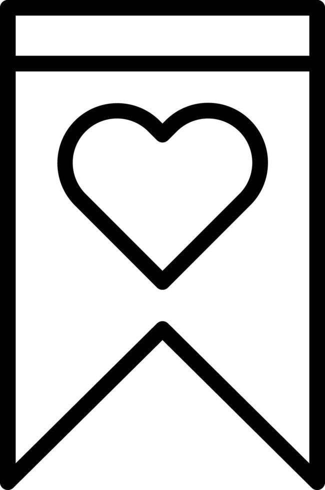 Favourite Line Icon Design vector