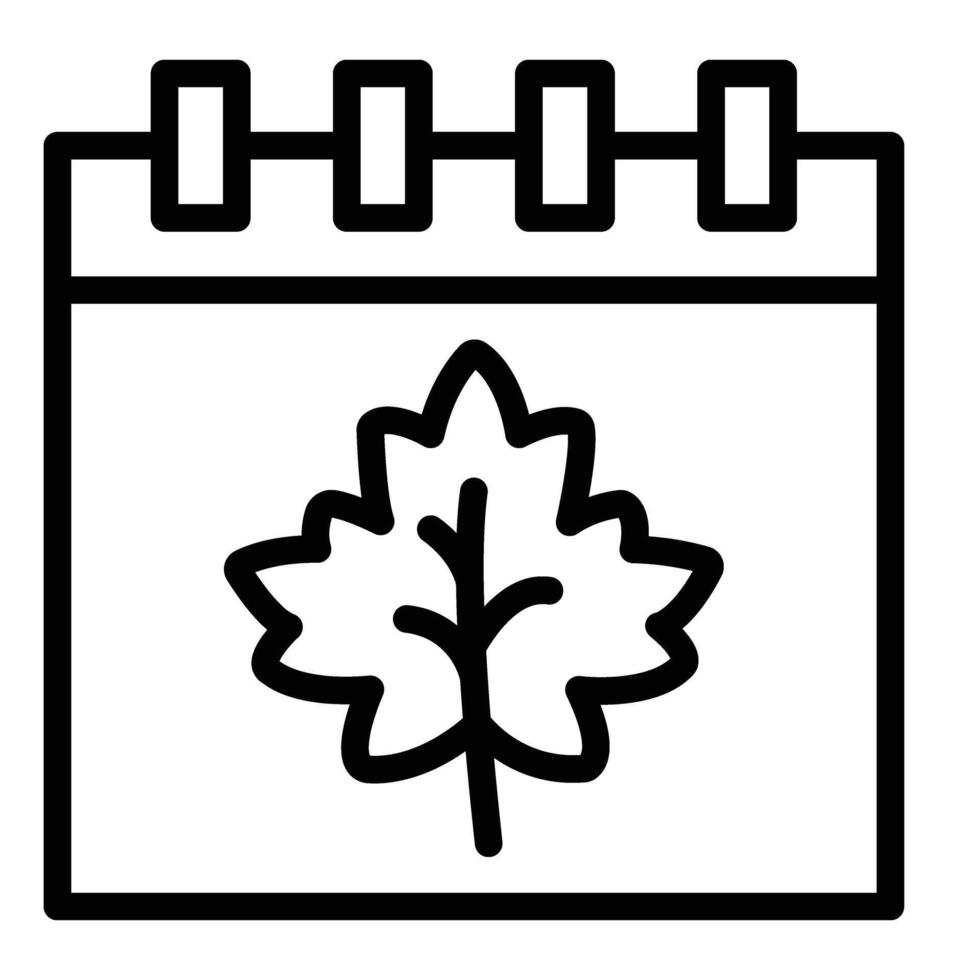Autumn Line Icon Design vector