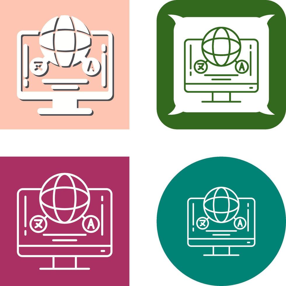 Language Icon Design vector