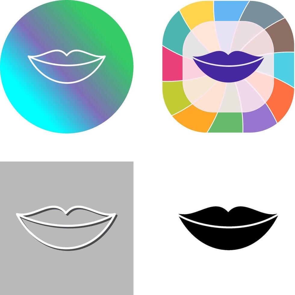 Lips Icon Design vector