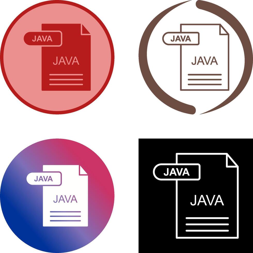 Java Icon Design vector