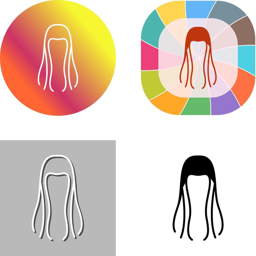 Hair Icon Design vector