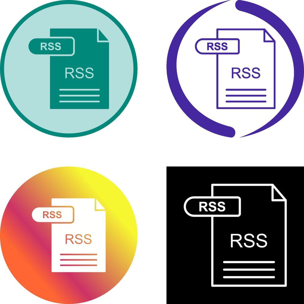 diseño de icono de rss vector