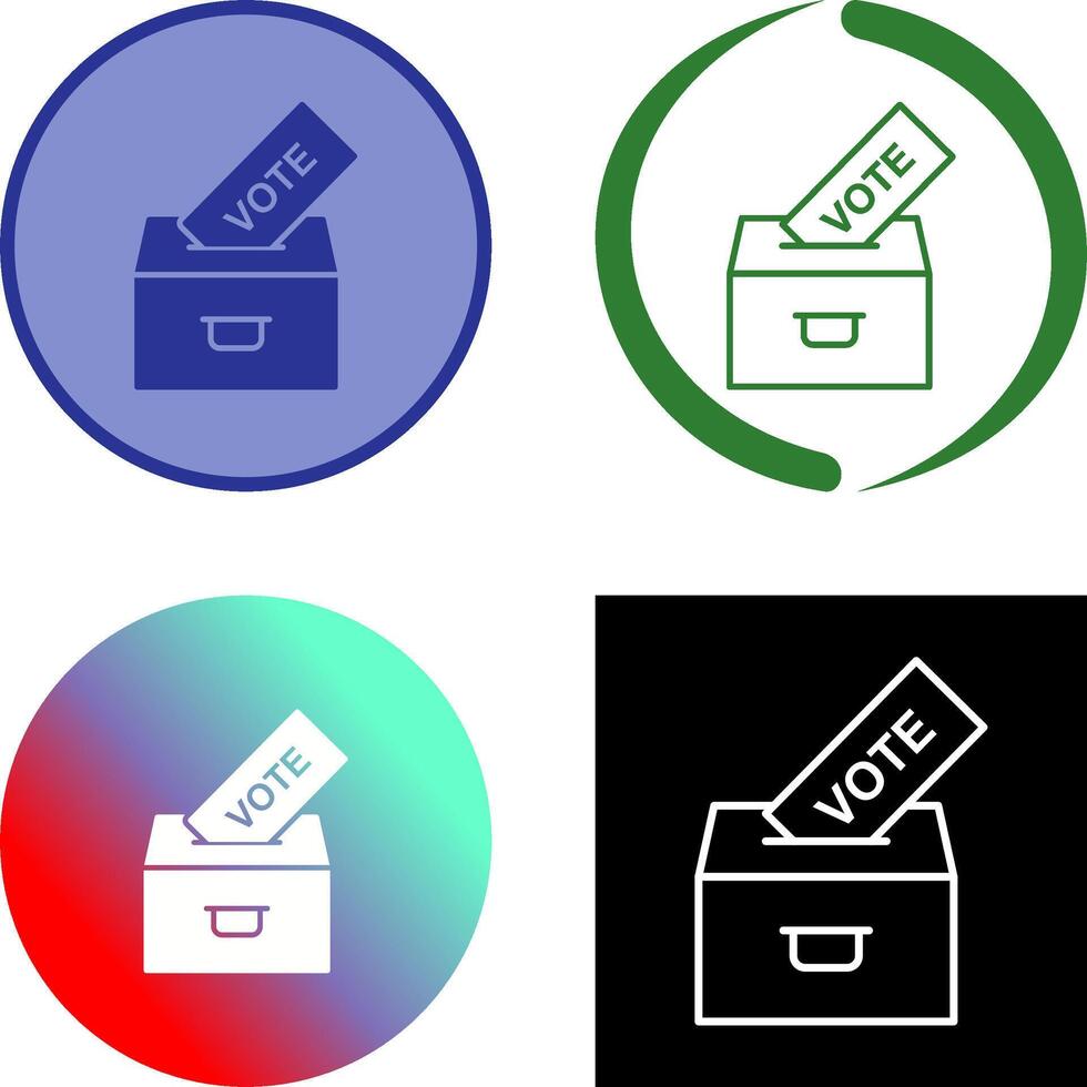 Casting Vote Icon Design vector