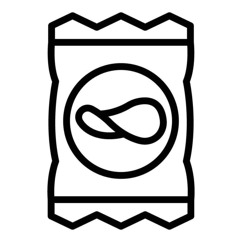Crisps Vector Line Icon Design
