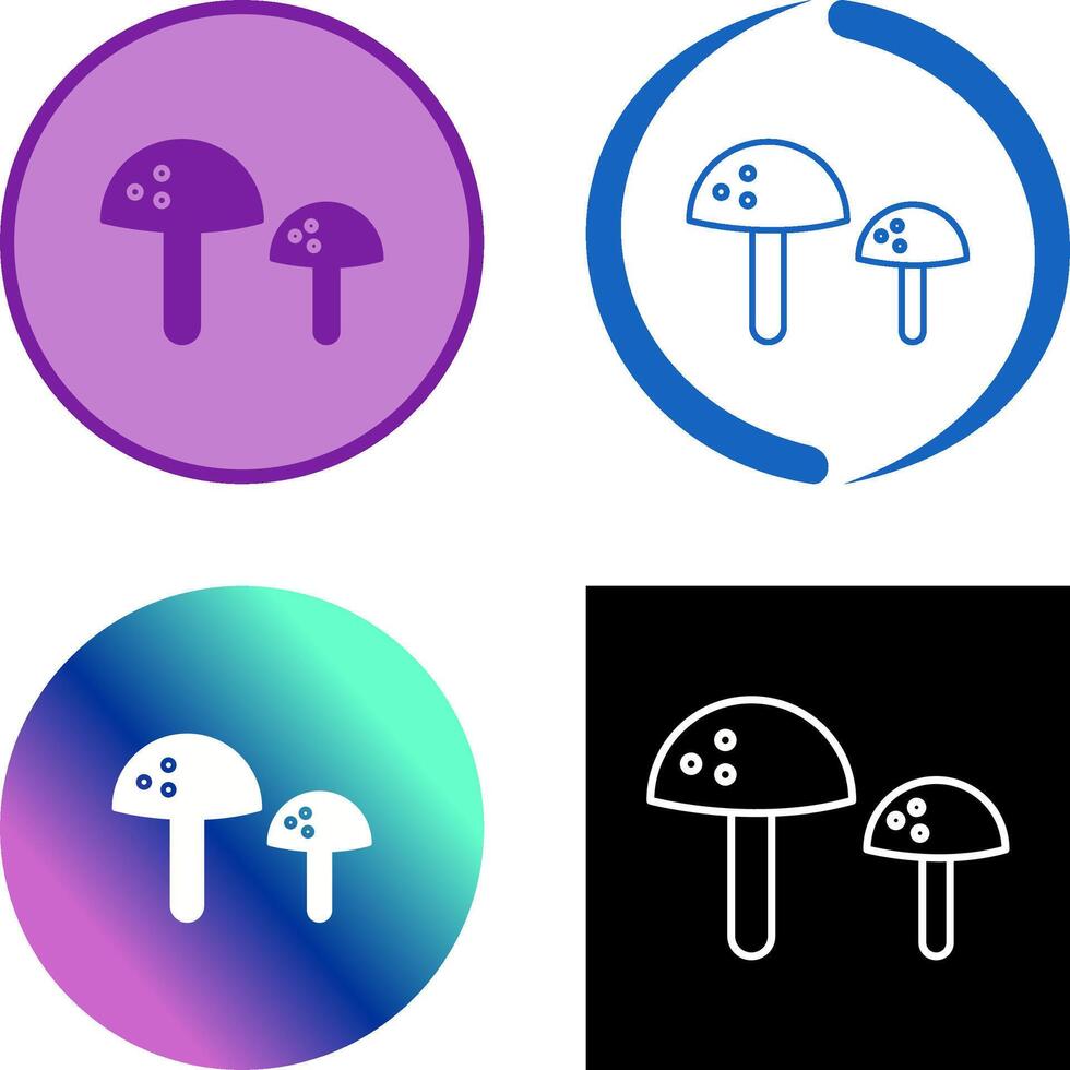 Mushrooms Icon Design vector