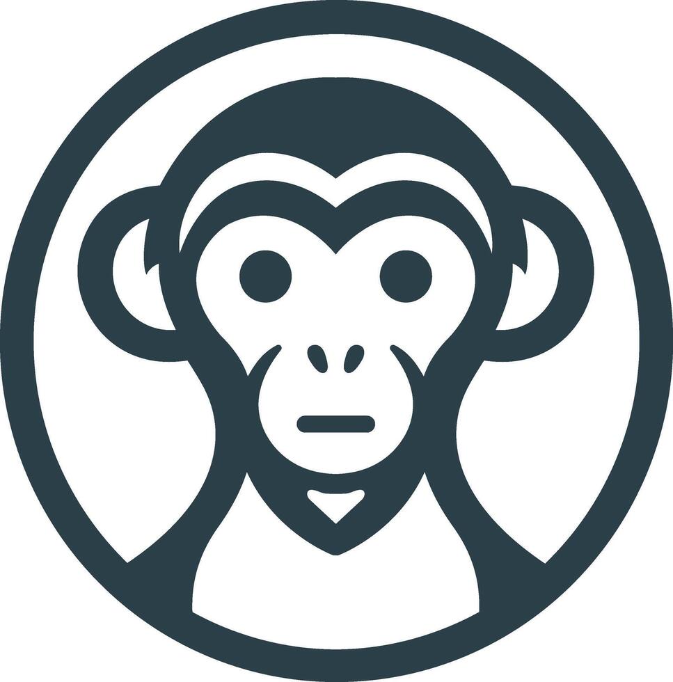 Monkey Face Vector