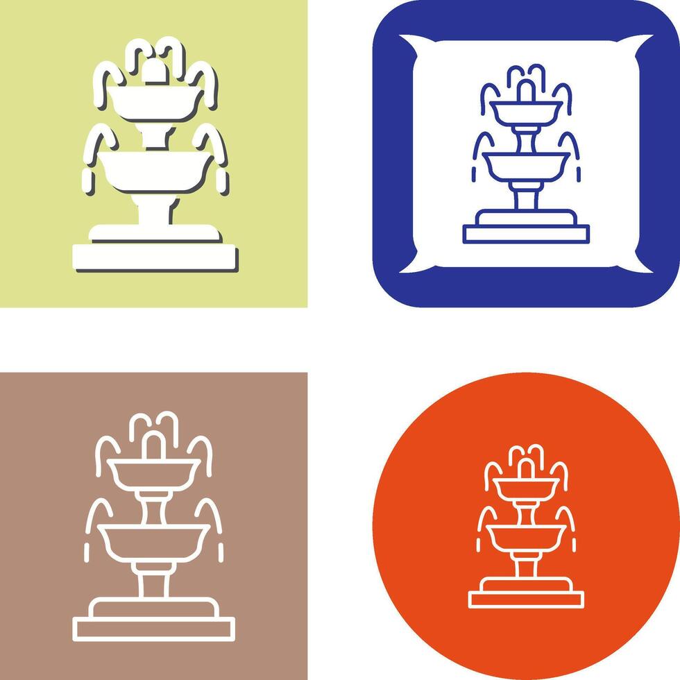 Fountain Icon Design vector