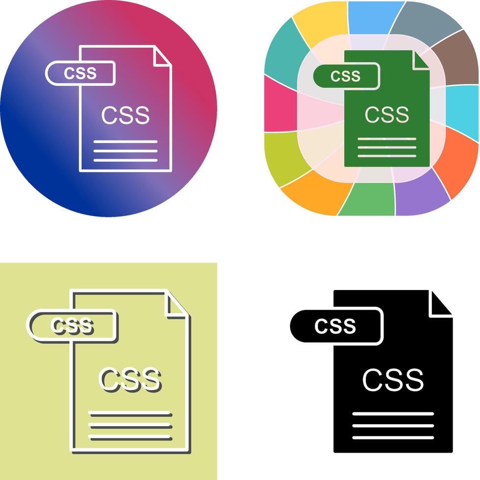 CSS Icon Design vector