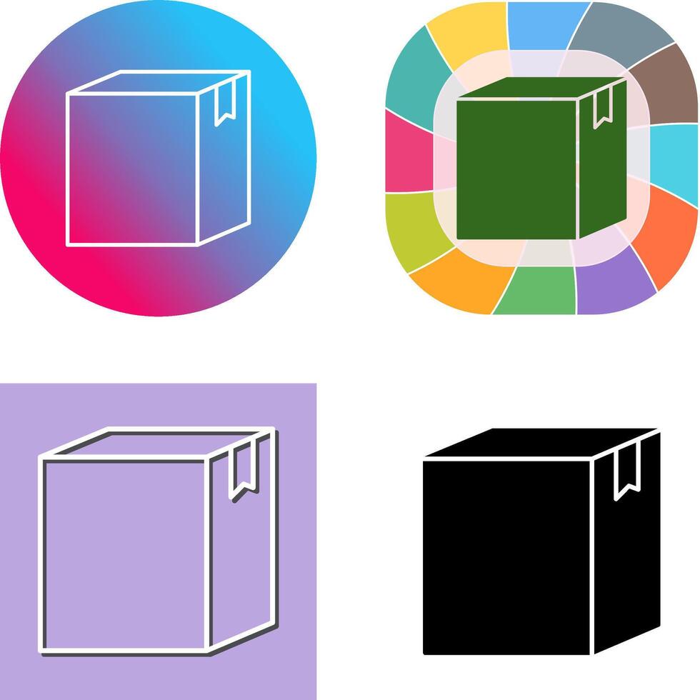 diseño de icono de caja vector