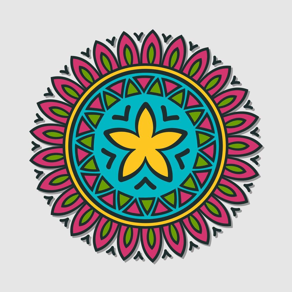 Vector floral mandala
