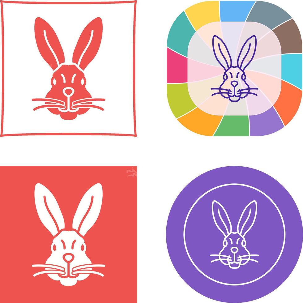 Rabbit Icon Design vector