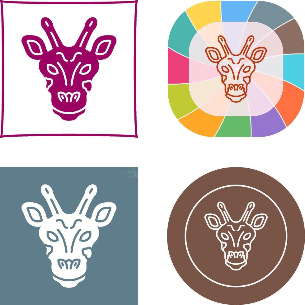 Giraffe Icon Design vector