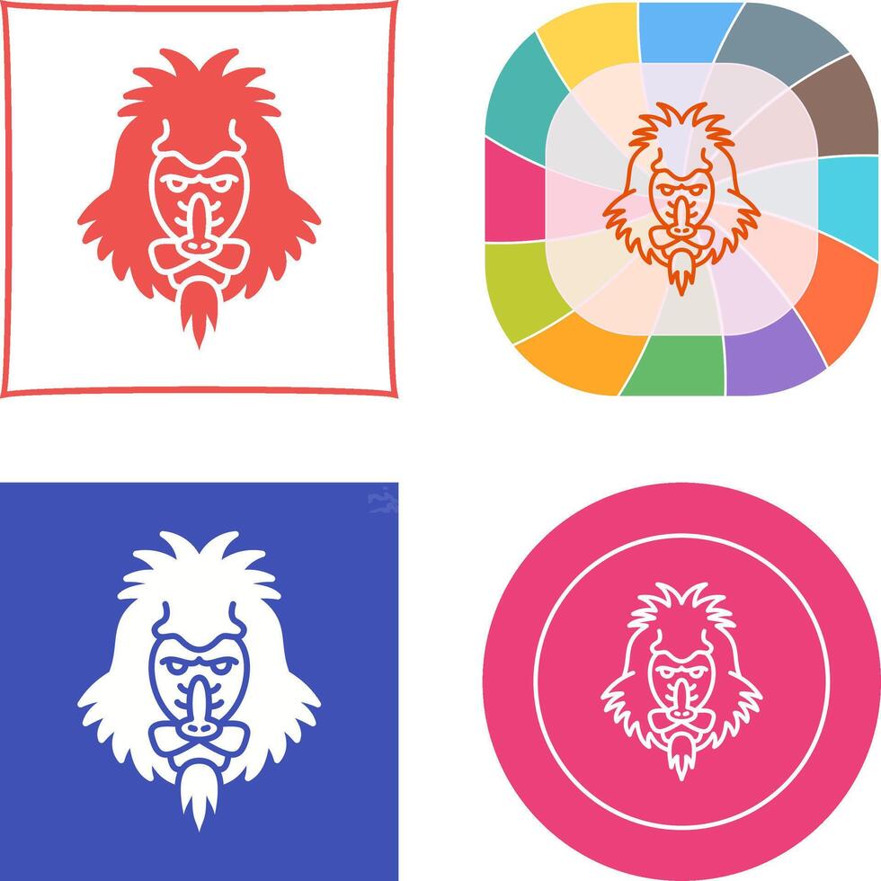 Mandrill Icon Design vector
