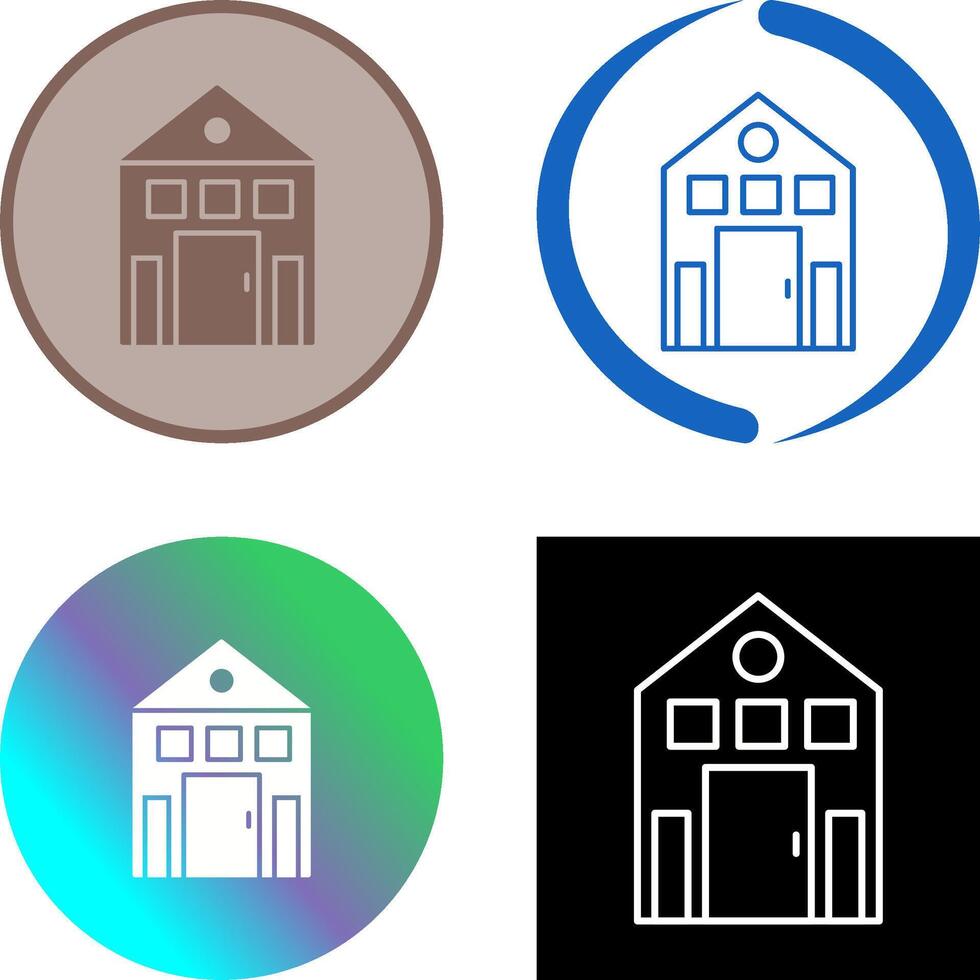 Building Icon Design vector