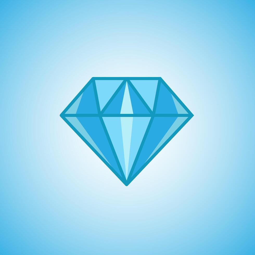 Glossy Diamond Vector
