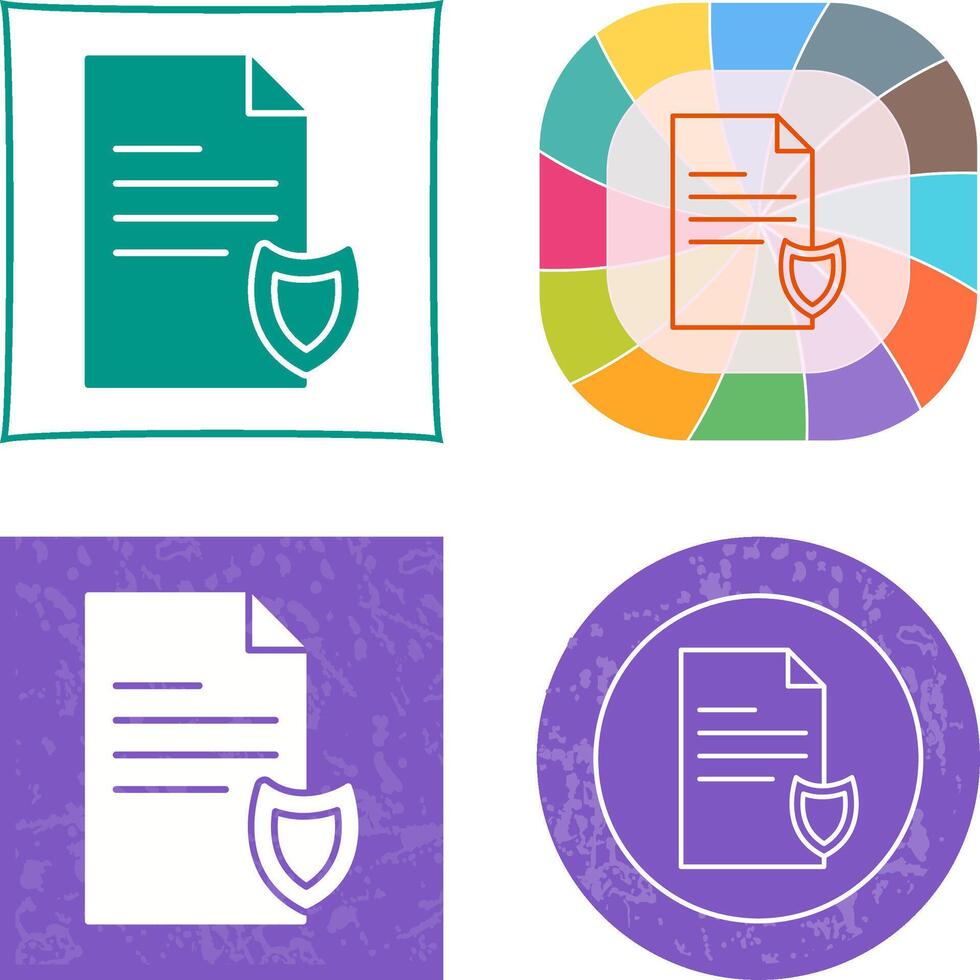 Private Document Icon vector