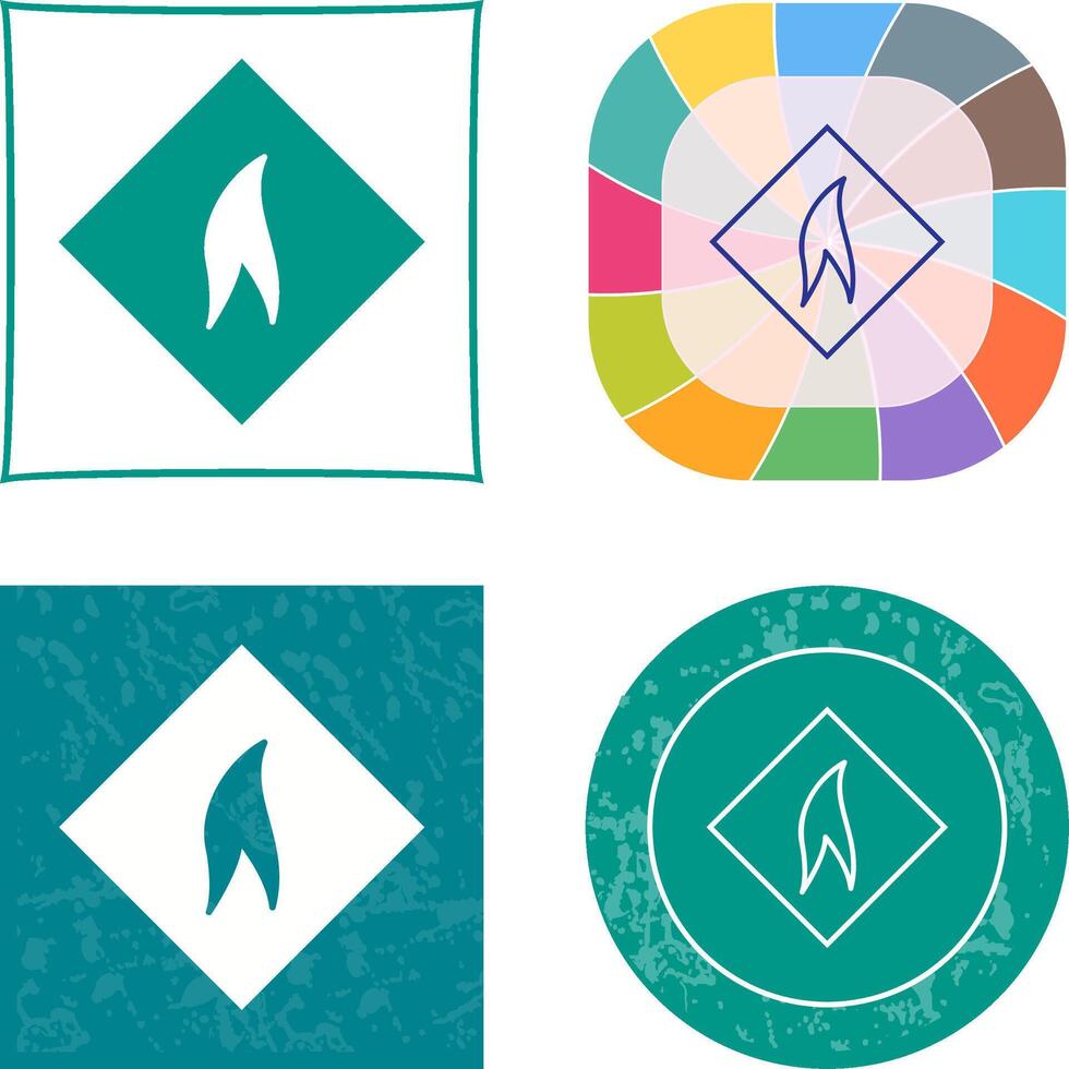 Flammable Material Icon vector