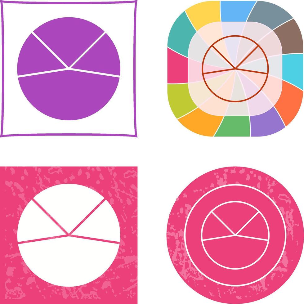 Pie Chart Analysis Icon vector