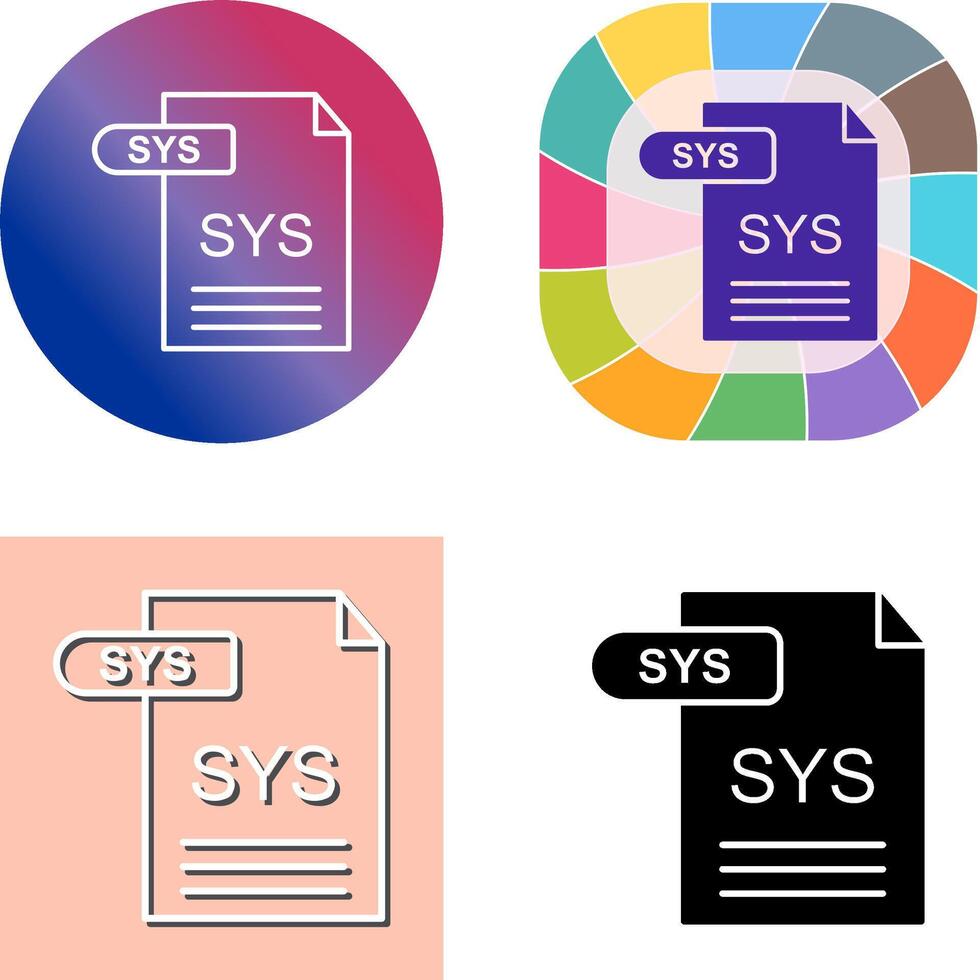 SYS Icon Design vector