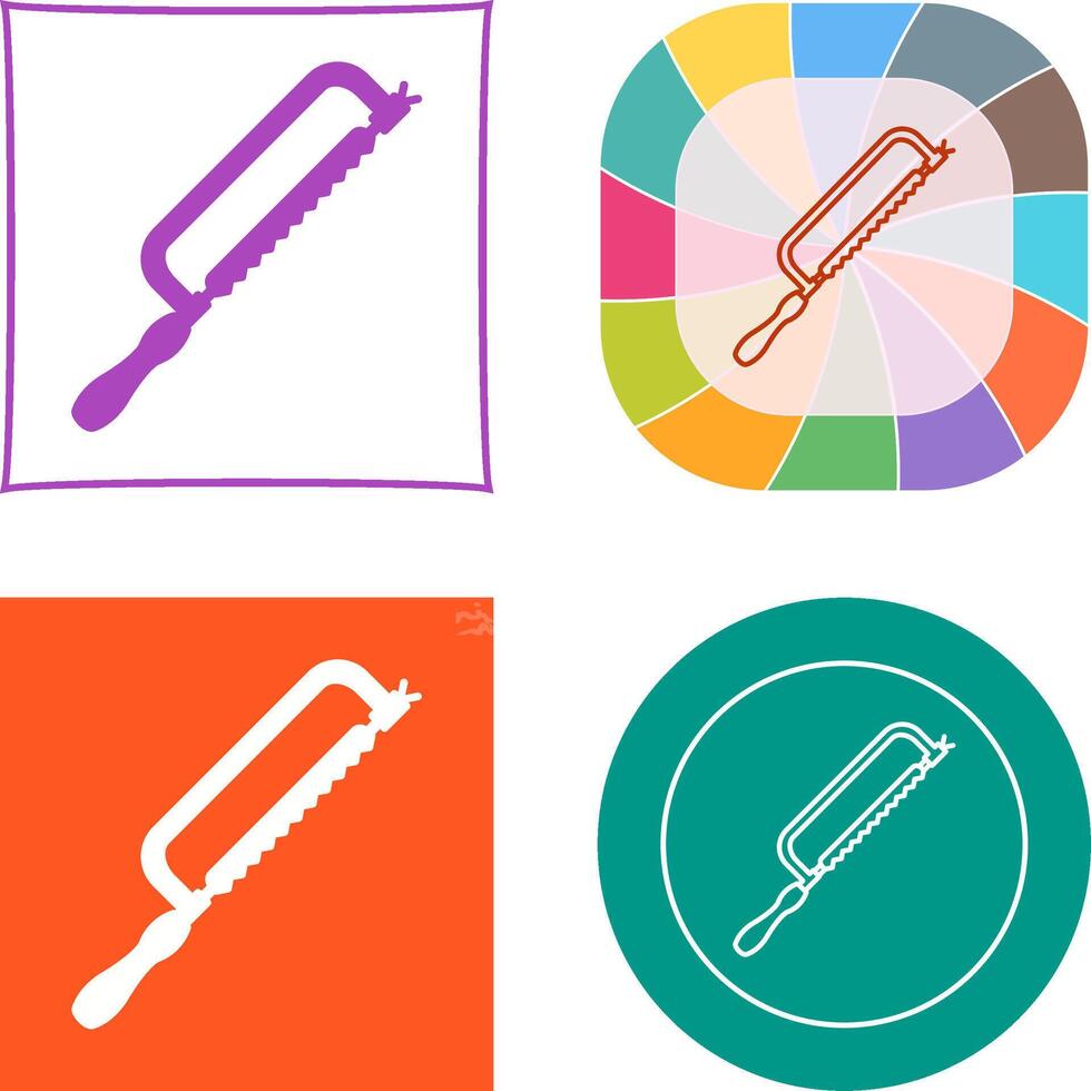 Hacksaw Icon Design vector