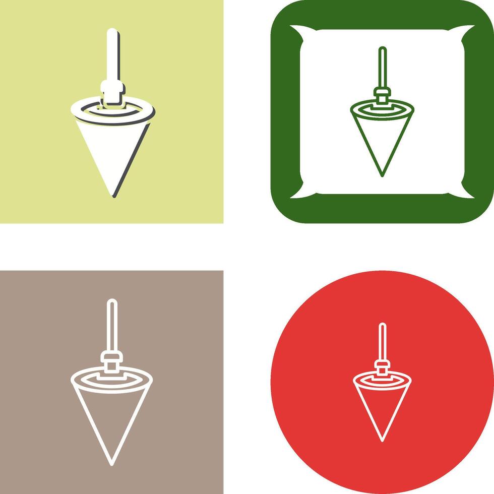 Plumb Bob Icon Design vector