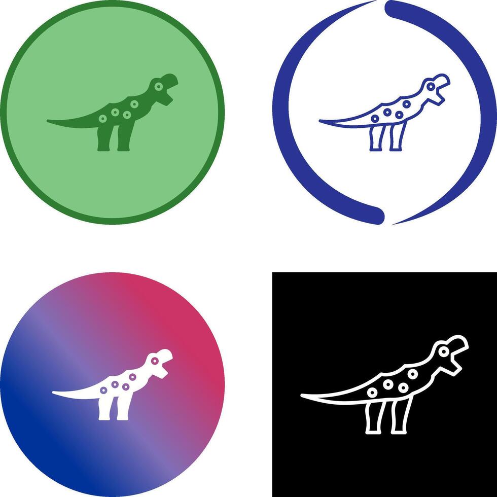 Dinosaur Icon Design vector