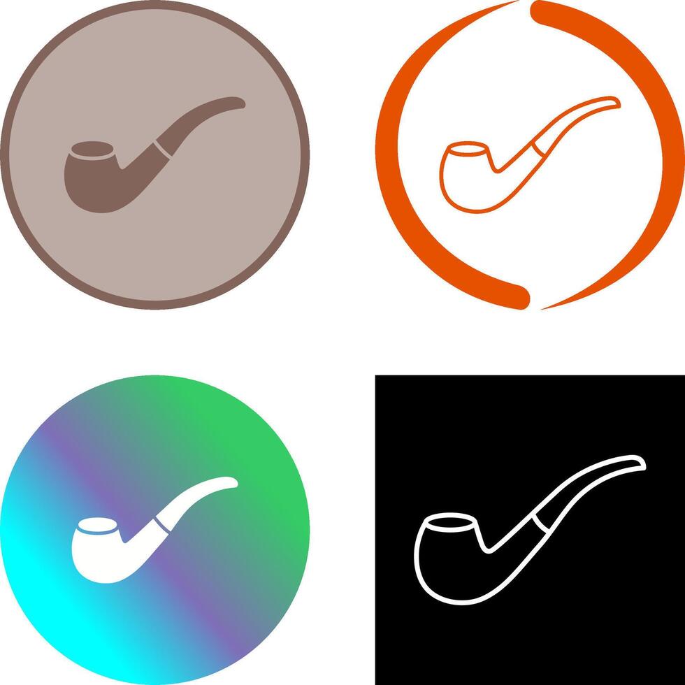 Smoking Pipe Icon Design vector