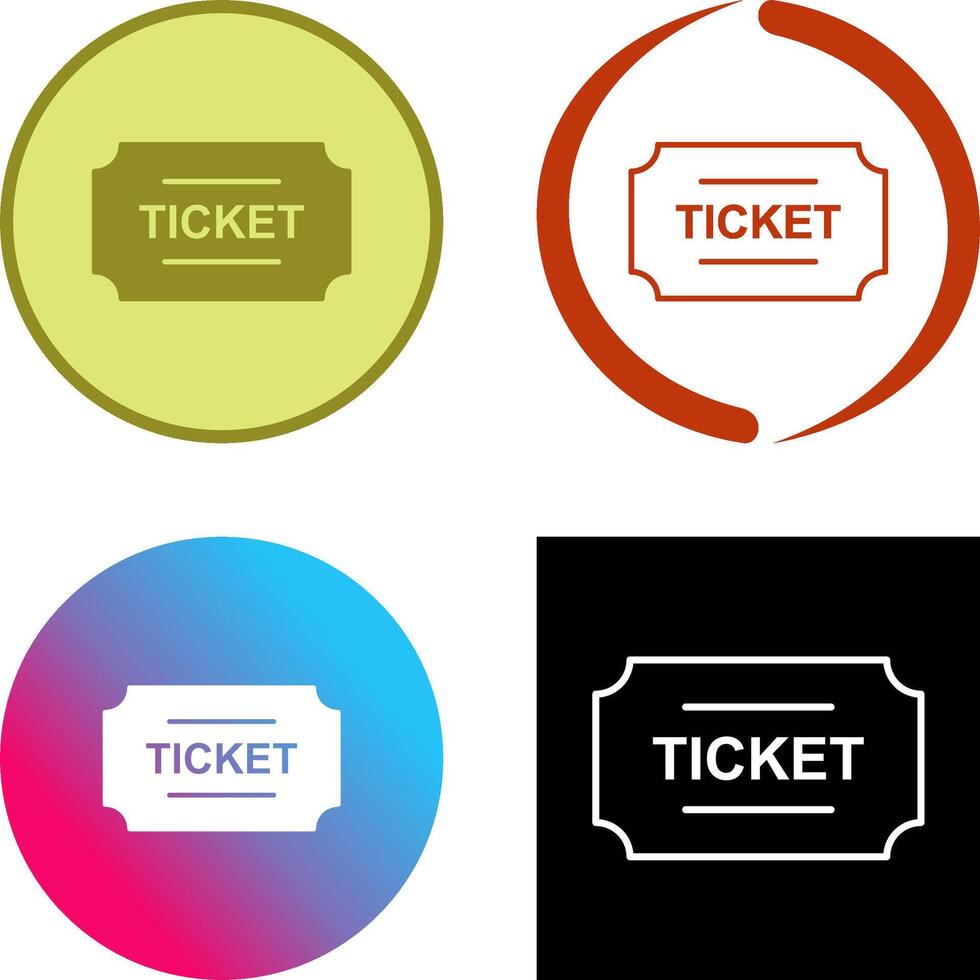 Tickets Icon Design vector