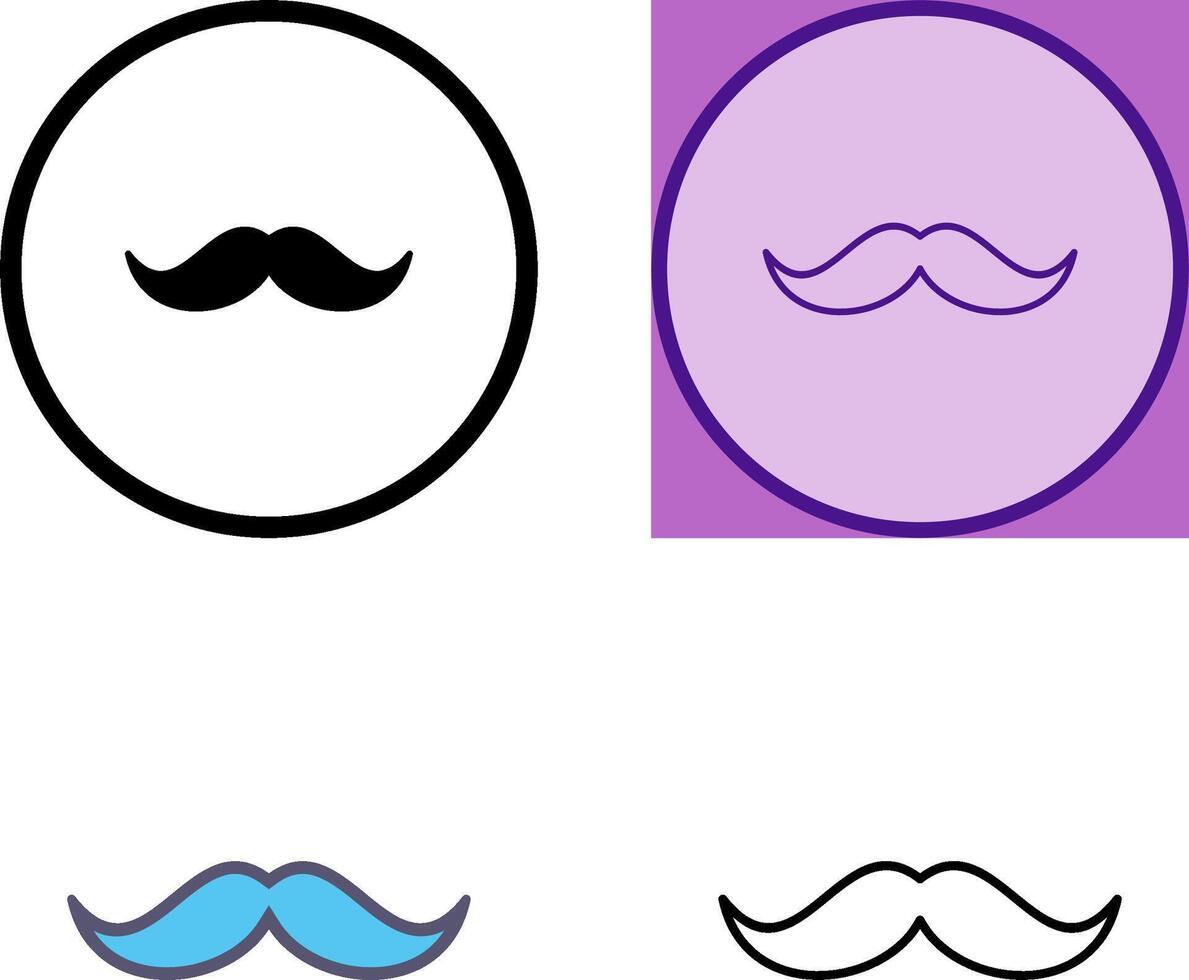 diseño de icono de bigote vector