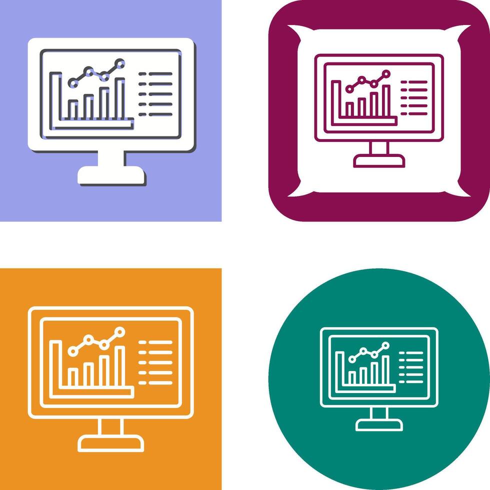 Graph Icon Design vector