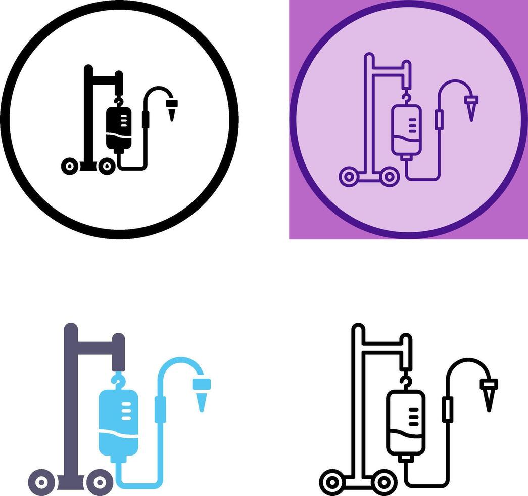 Intravenous Icon Design vector