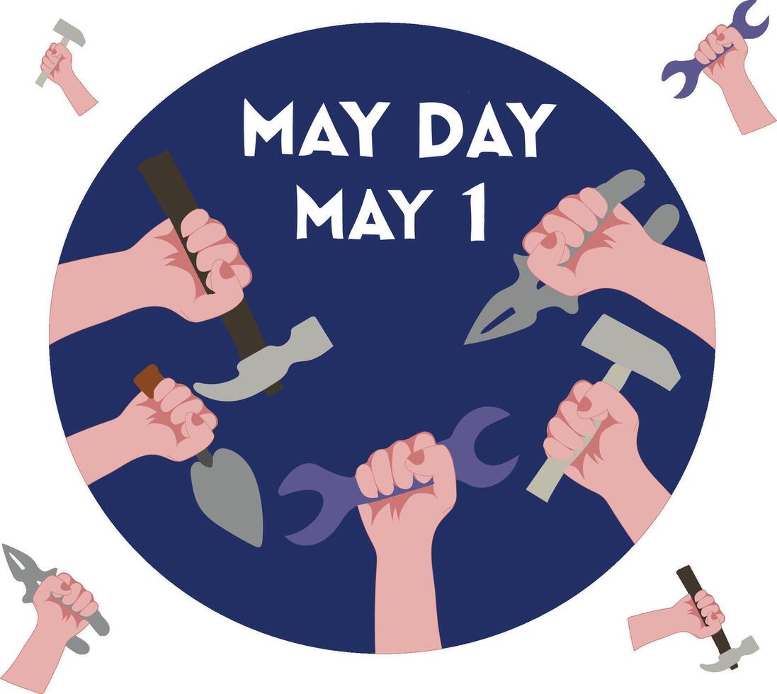 may day vector