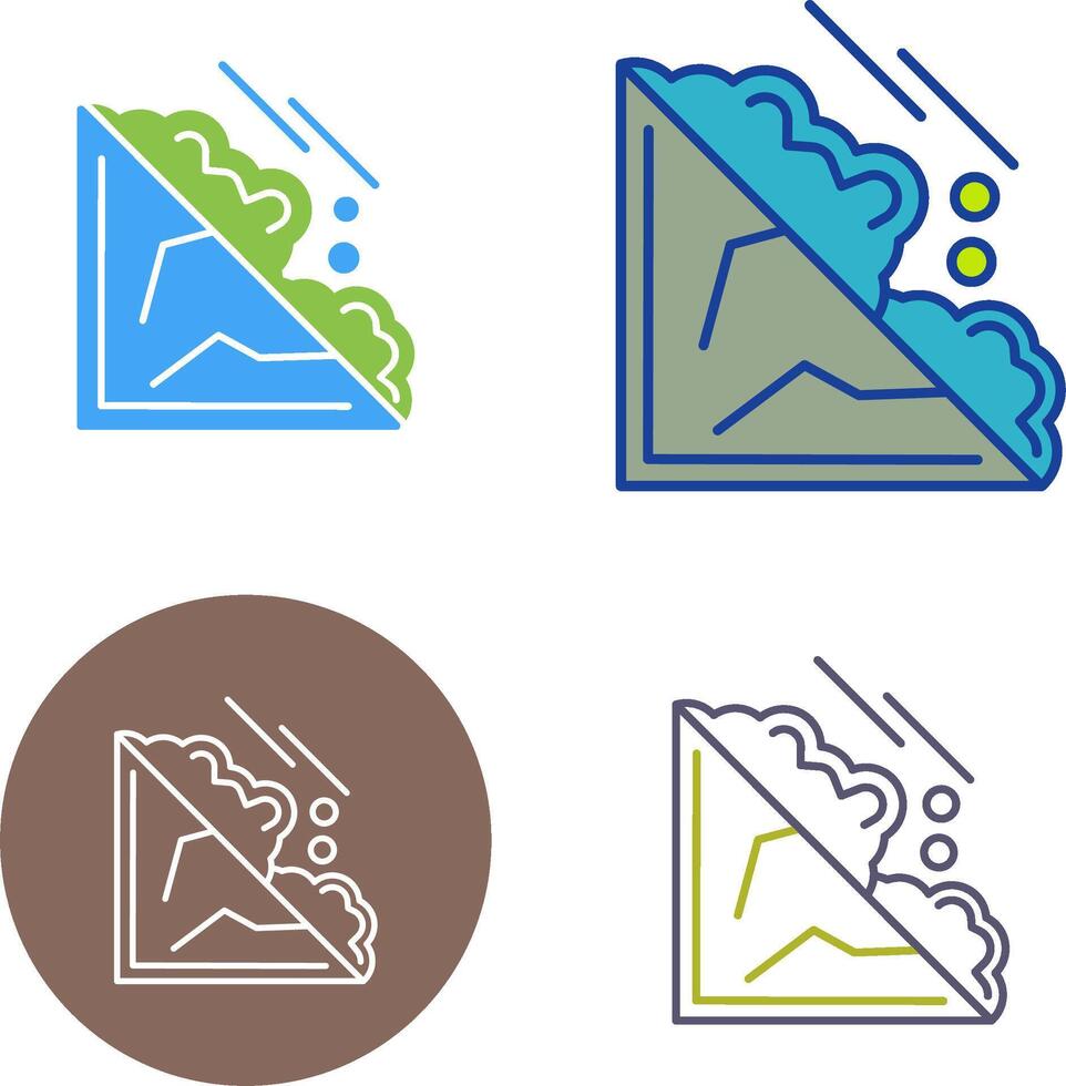 Avalanche Icon Design vector