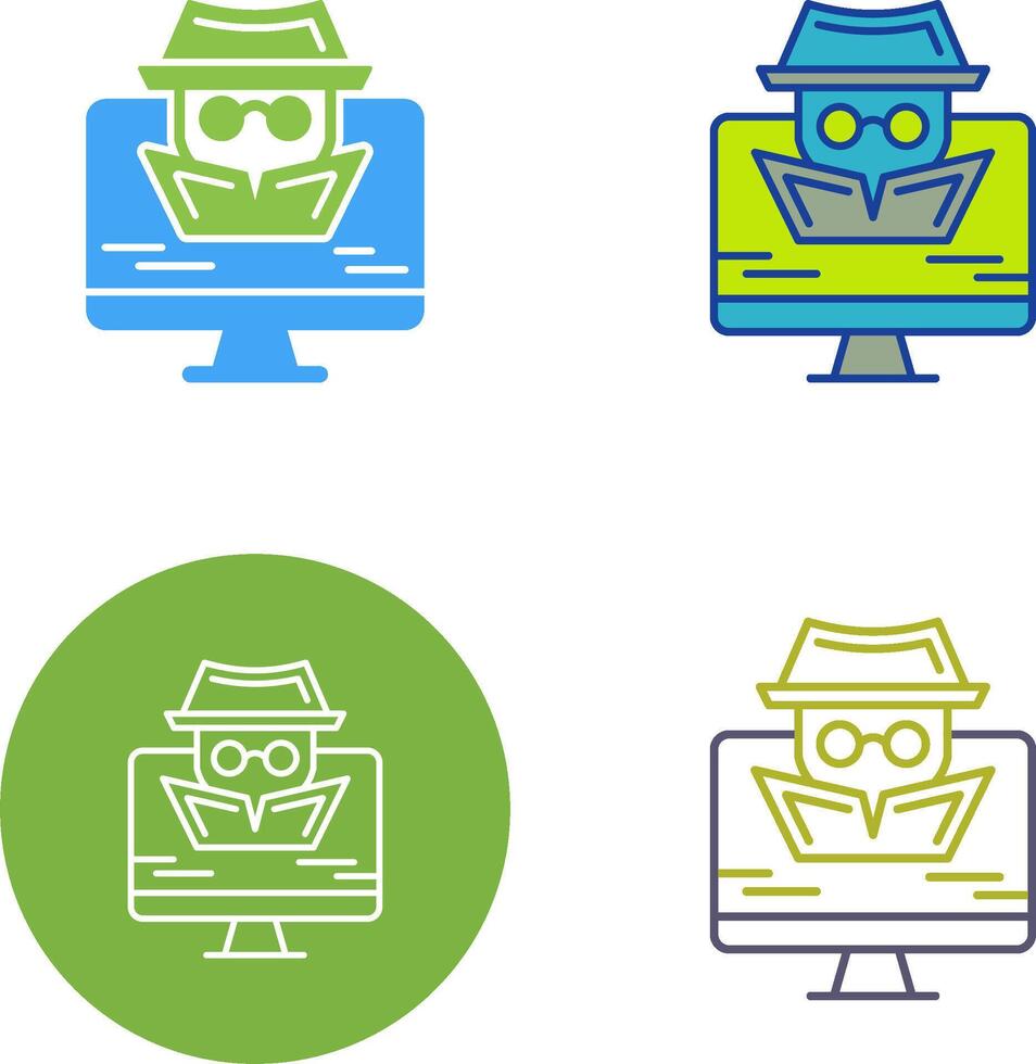 Spyware Icon Design vector