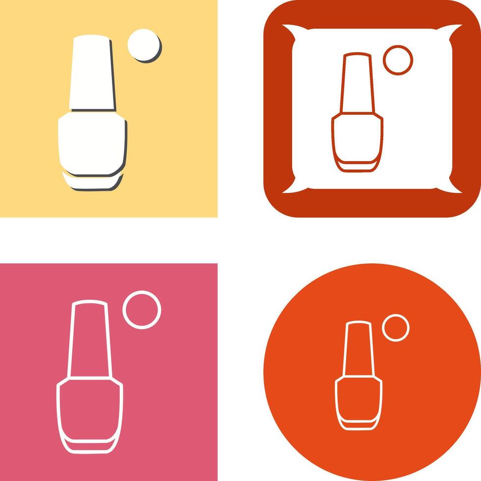 Nailpolish Icon Design vector