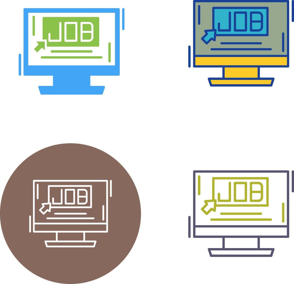 Job Icon Design vector