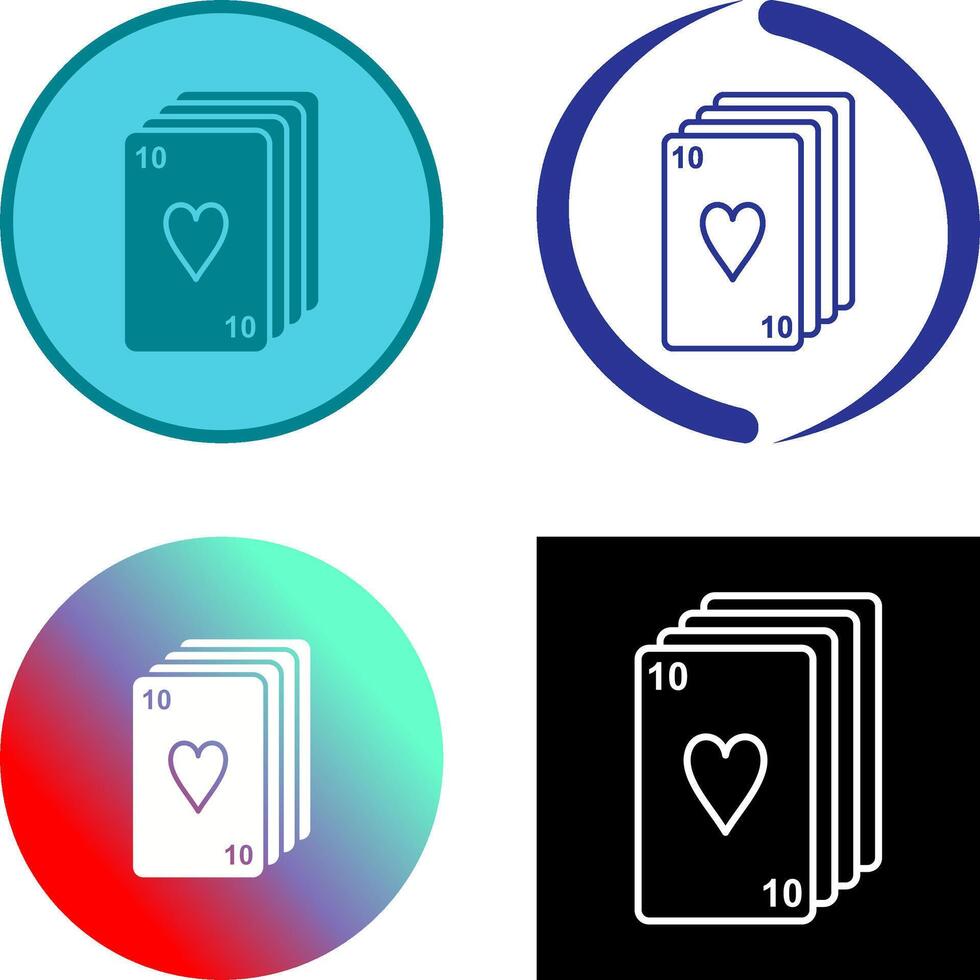 Deck of Cards Icon Design vector