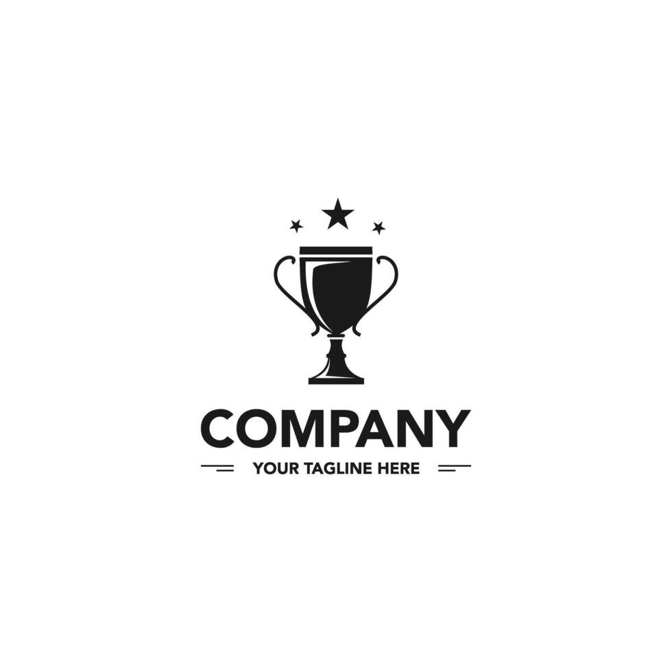 Creative and unique trophy Logo design. Suitable for your design need, logo, illustration, animation, etc. vector