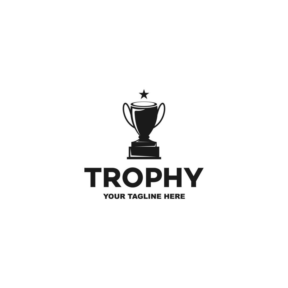 Creative and unique trophy Logo design. Suitable for your design need, logo, illustration, animation, etc. vector