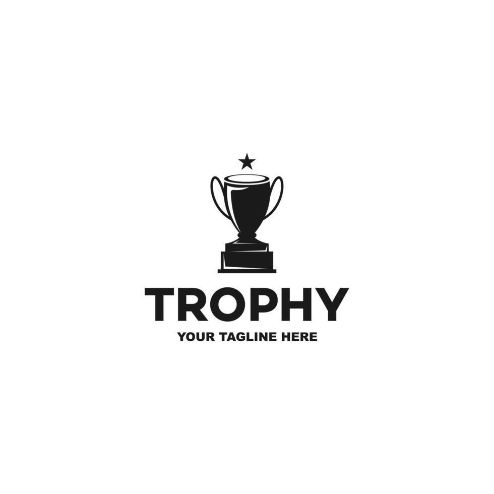 Creative and unique trophy Logo design. Suitable for your design need, logo, illustration, animation, etc. vector