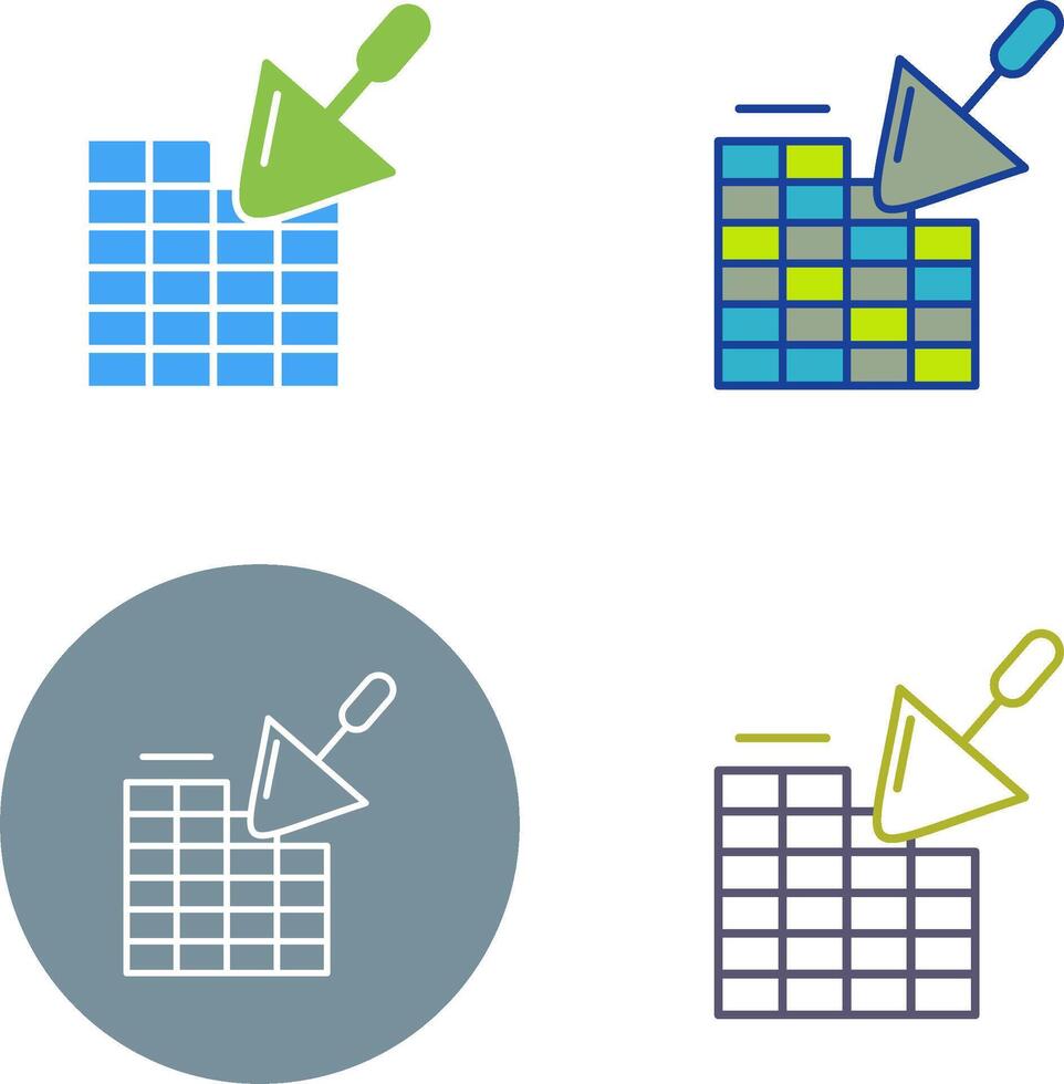 Brickwall Icon Design vector