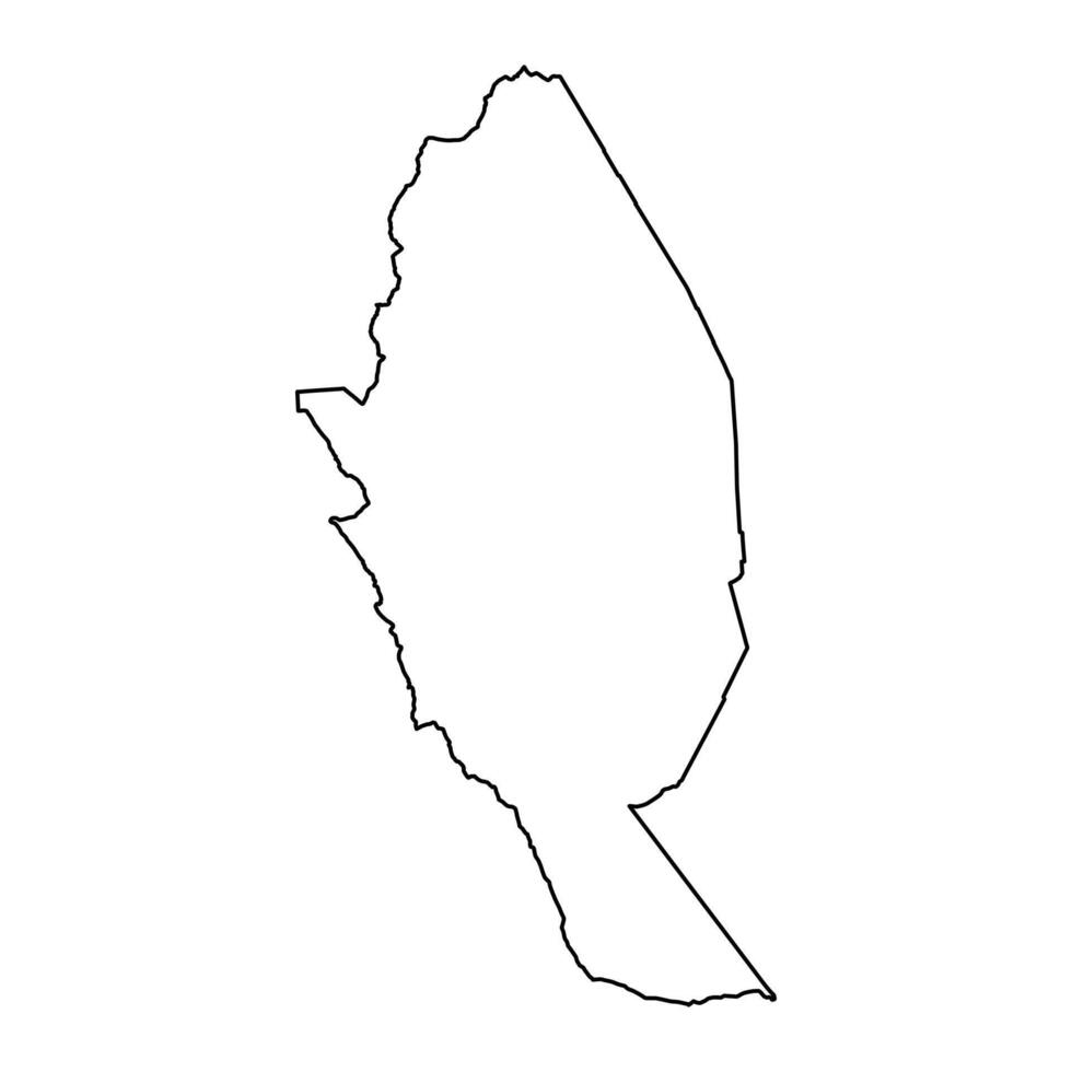 Kitui County map, administrative division of Kenya. illustration. vector