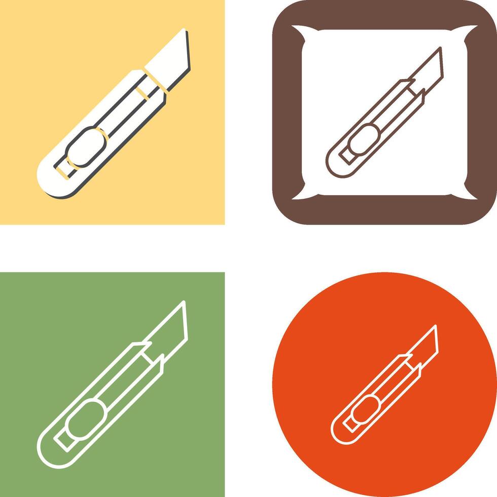 Stationery Knife Icon Design vector