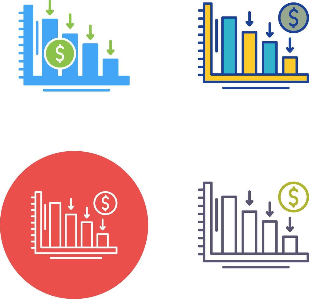 Loss Icon Design vector