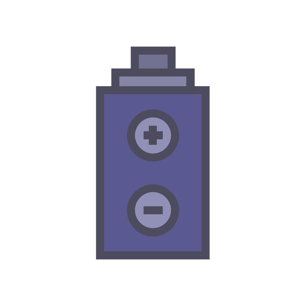 Battery in vector