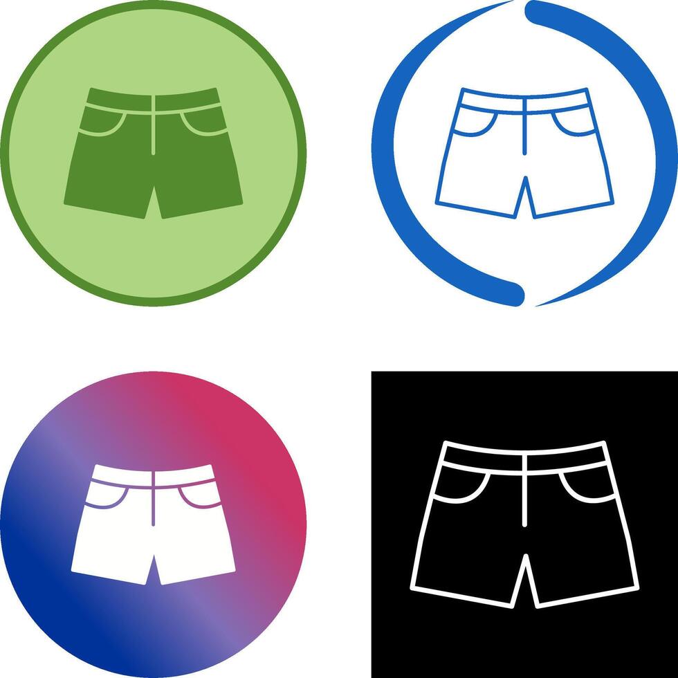 diseño de icono de pantalones cortos vector